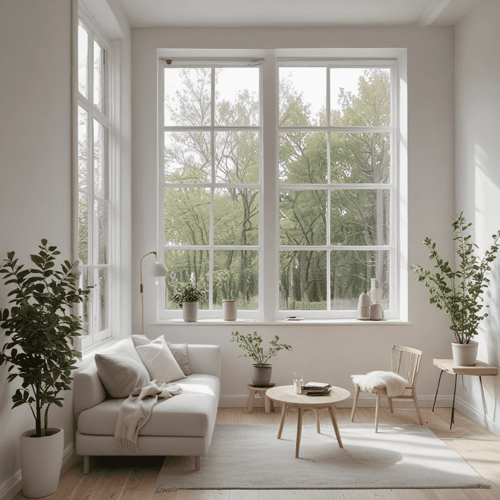 Scandinavian Serenity: Neutral Tones in Minimalist Window Decor