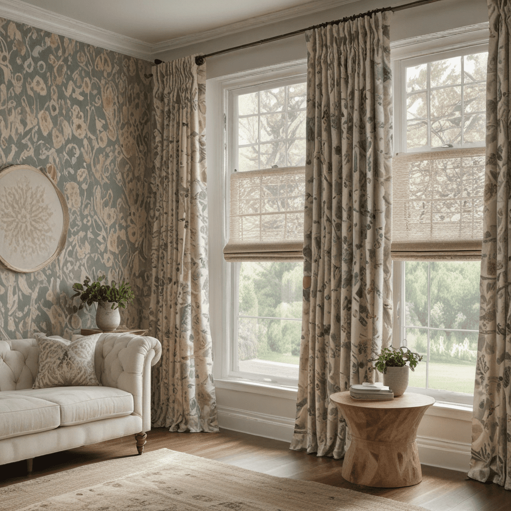 Global Fusion: Ikat Patterns in Boho Chic Window Treatments