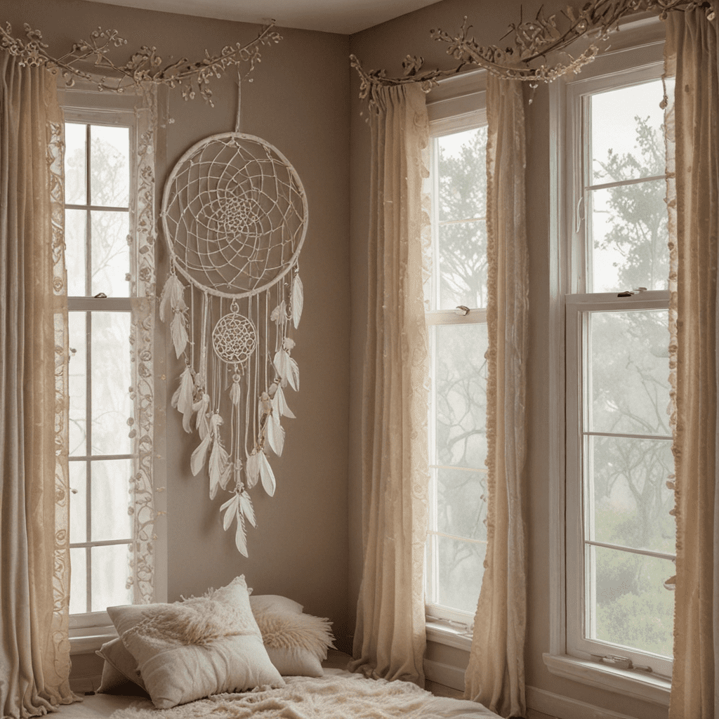 Boho Dream: Dreamcatcher Details in Bohemian Window Coverings
