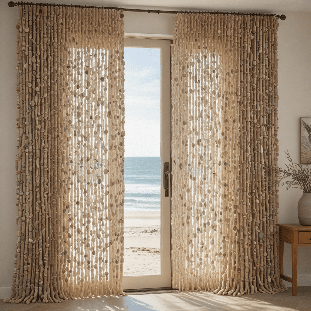Coastal Living: Driftwood Bead Curtains for a Beachy Feel