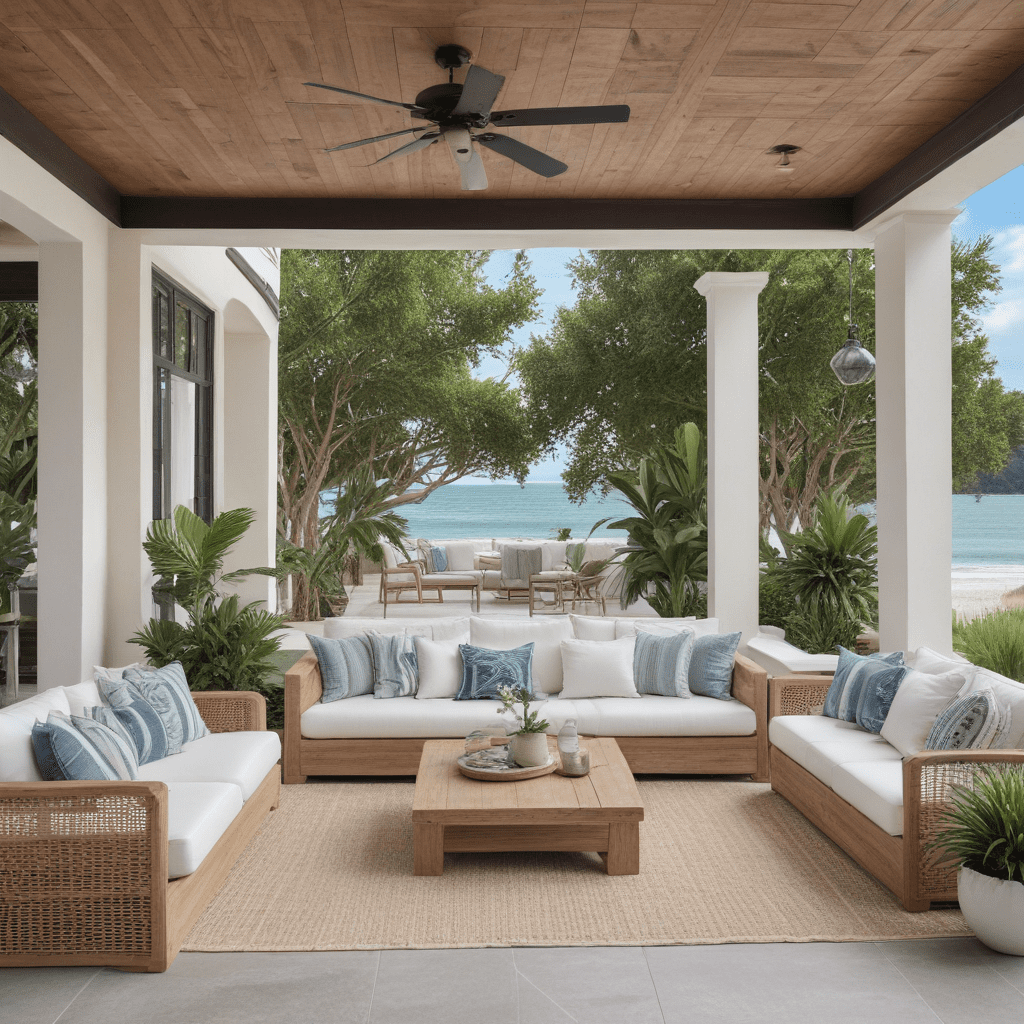 How to Design an Outdoor Living Space with a Coastal Chic Style