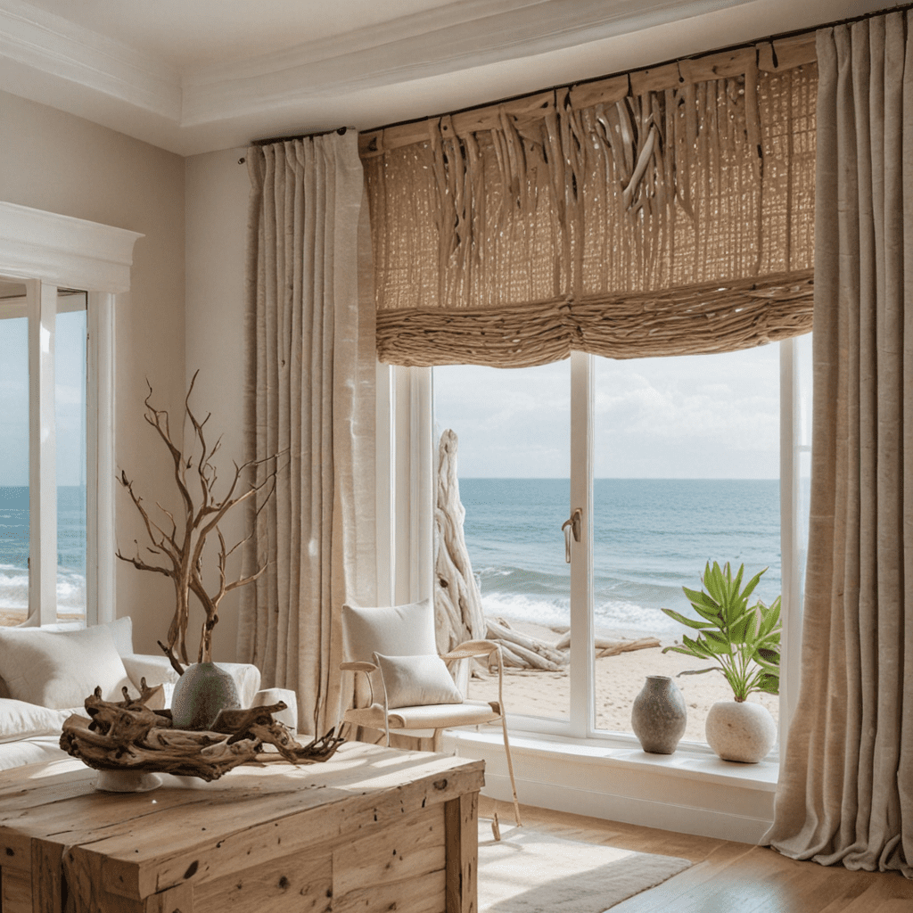 Coastal Calm: Driftwood Accents in Window Treatment Design