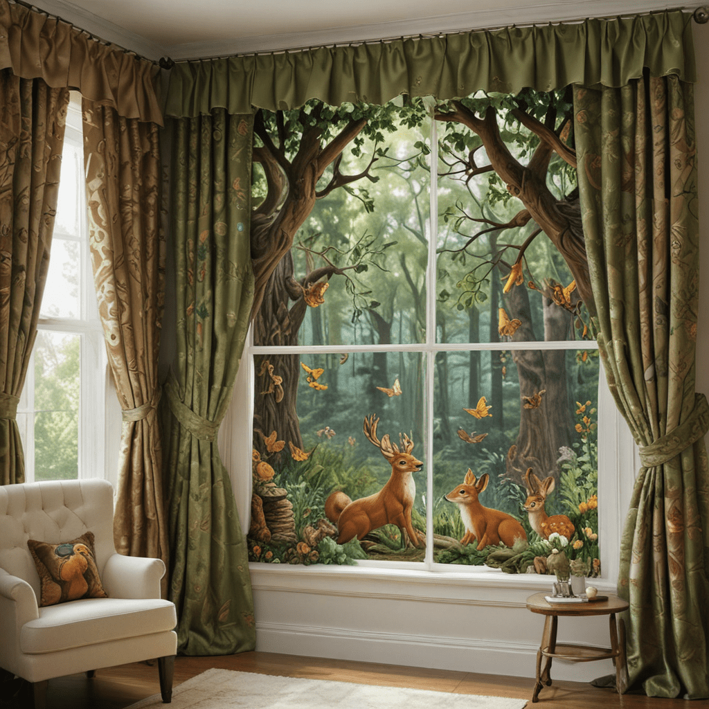 Enchanted Forest: Woodland Creatures in Children’s Window Treatments