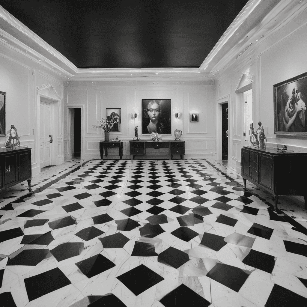 Creating a Statement with Dramatic Black and White Flooring
