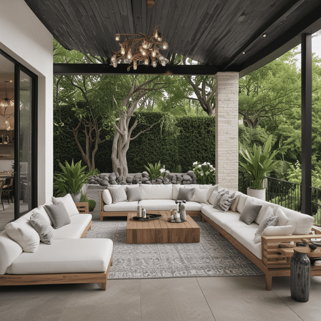Tips for Designing an Outdoor Living Space with a Modern Glamour Look