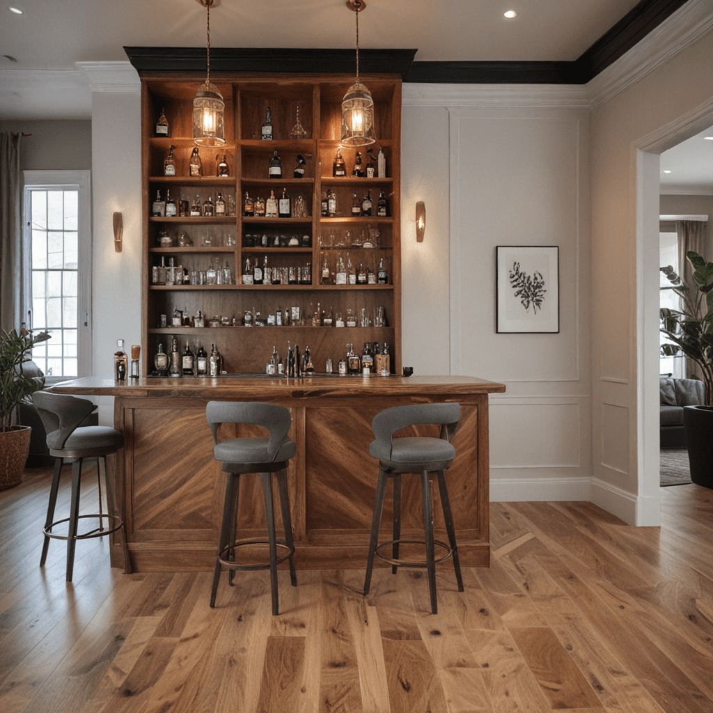 The Impact of Flooring on Creating a Stylish Home Bar Area