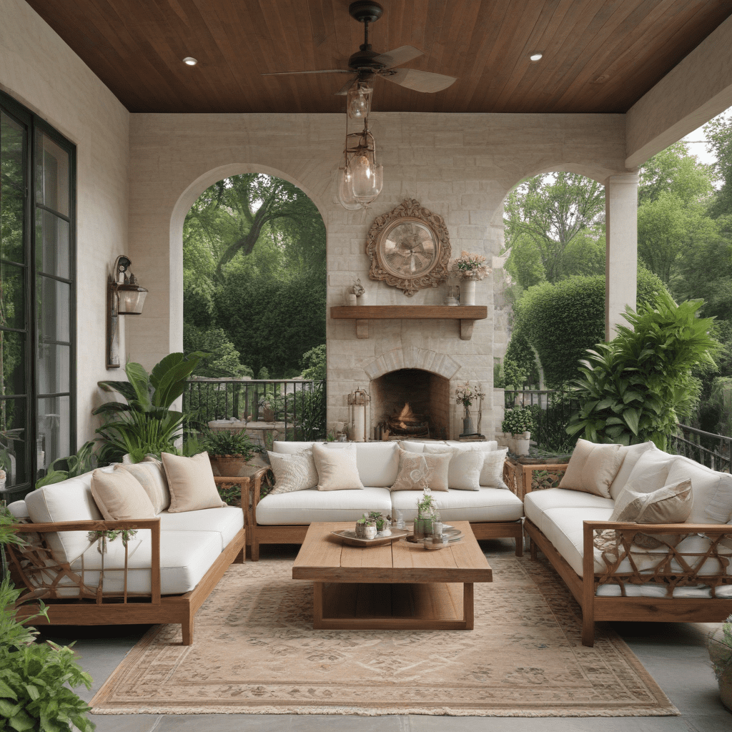 Tips for Designing an Outdoor Living Space with a Vintage Glamour Look