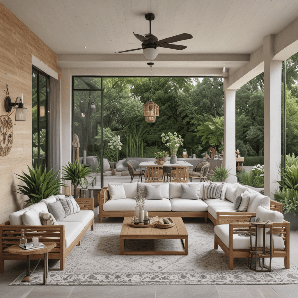 How to Design an Outdoor Living Space with a Modern Eclectic Flair