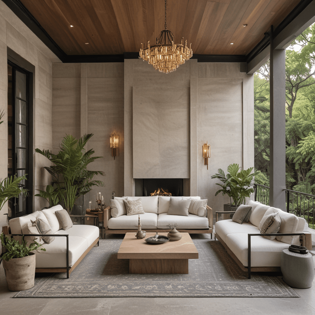 Designing an Outdoor Living Space with a Modern Art Deco Vibe