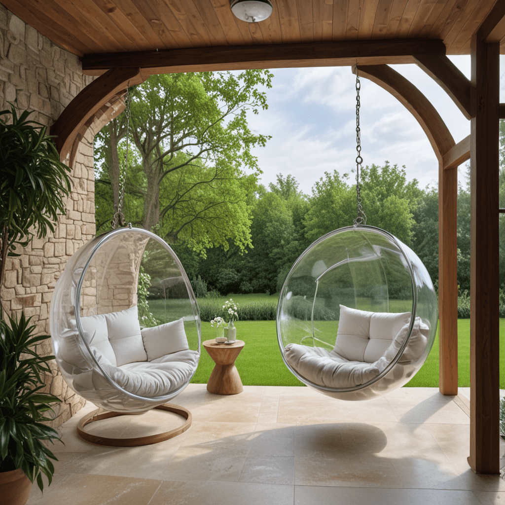 Outdoor Living Spaces: The Art of Outdoor Hanging Bubble Chairs