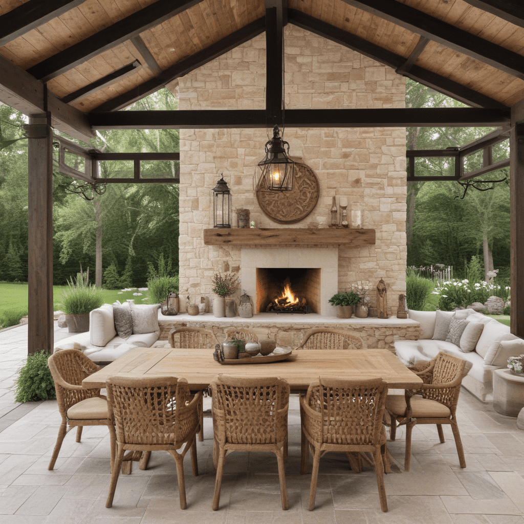Tips for Designing an Outdoor Living Space with a Rustic Elegance Look