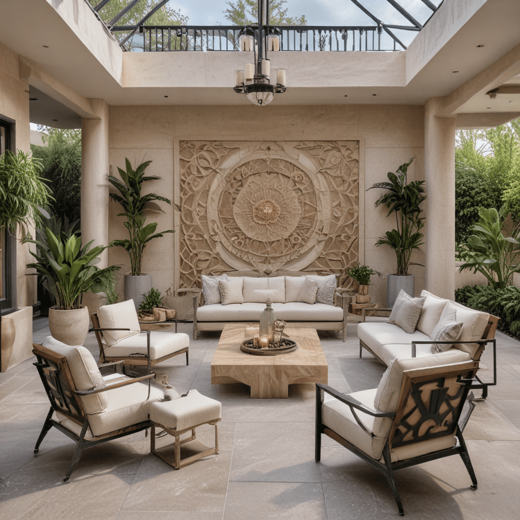 Designing an Outdoor Living Space with a Contemporary Art Deco Style