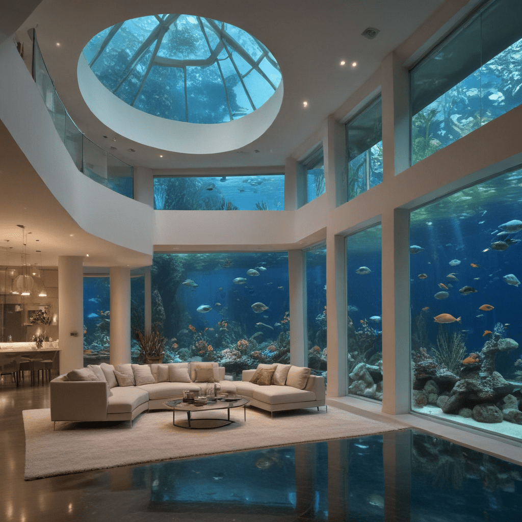 Futuristic Design for Home Aquariums: Underwater Worlds Inside