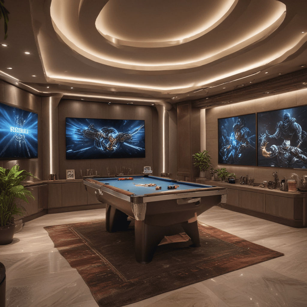 Futuristic Design for Home Gaming Rooms: Playful Immersive Spaces