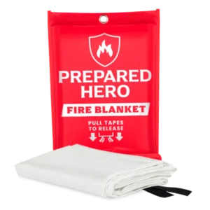prepared hero fire blanket