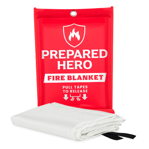 prepared hero fire blanket
